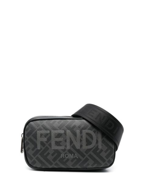 FENDI FF-logo print shoulder bag 