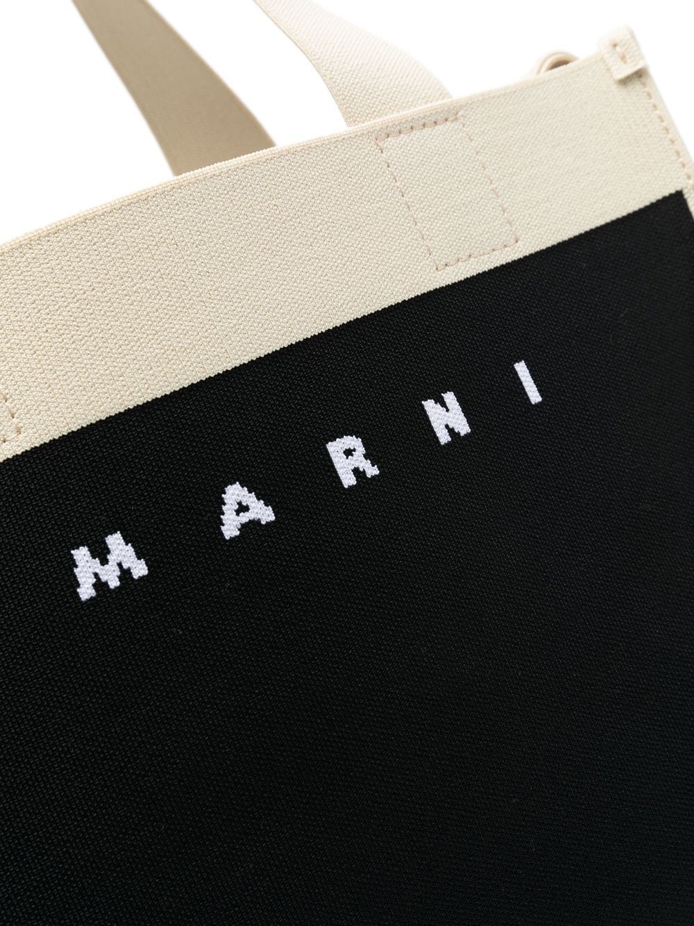 Cheap Marni logo-jacquard canvas shoulder bag Women