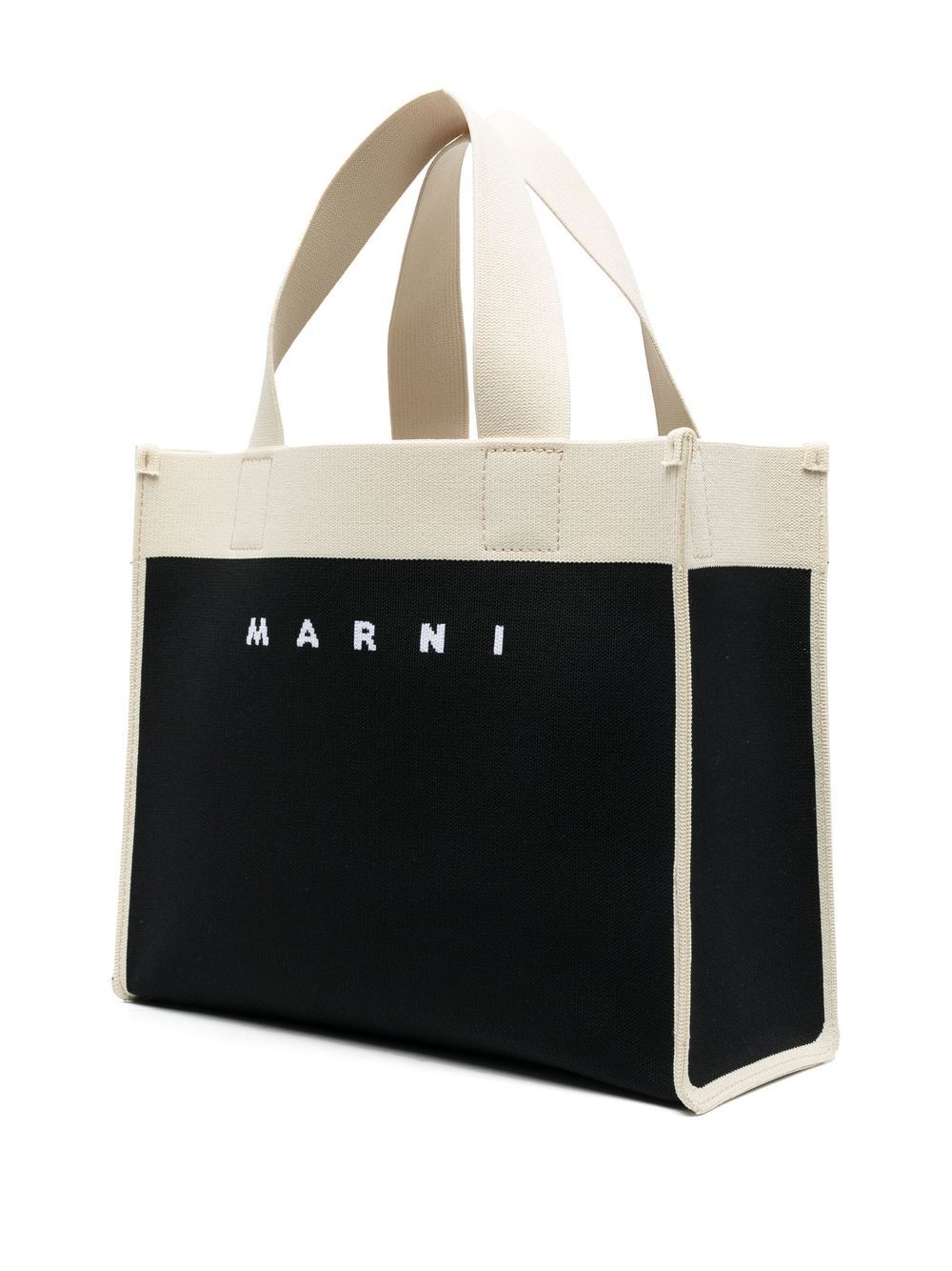 Affordable Marni logo-jacquard canvas shoulder bag Women