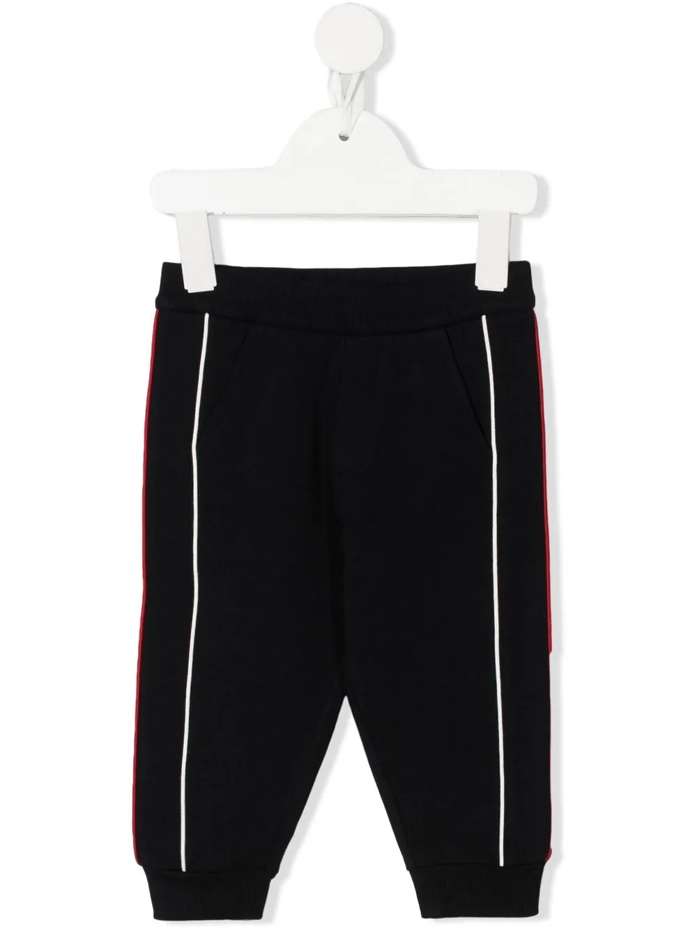 

Moncler Enfant pants con parche del logo - Azul