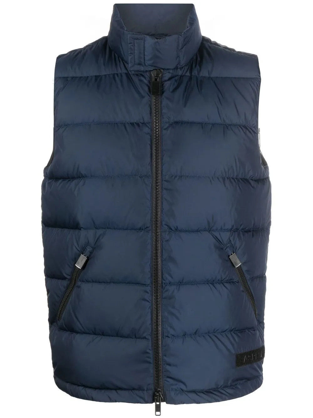 

ASPESI logo-patch feather-down gilet - Blue