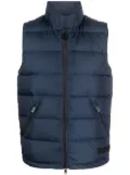 ASPESI logo-patch feather-down gilet - Blue