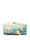 Seletti Sea Girl print wash bag - Blue