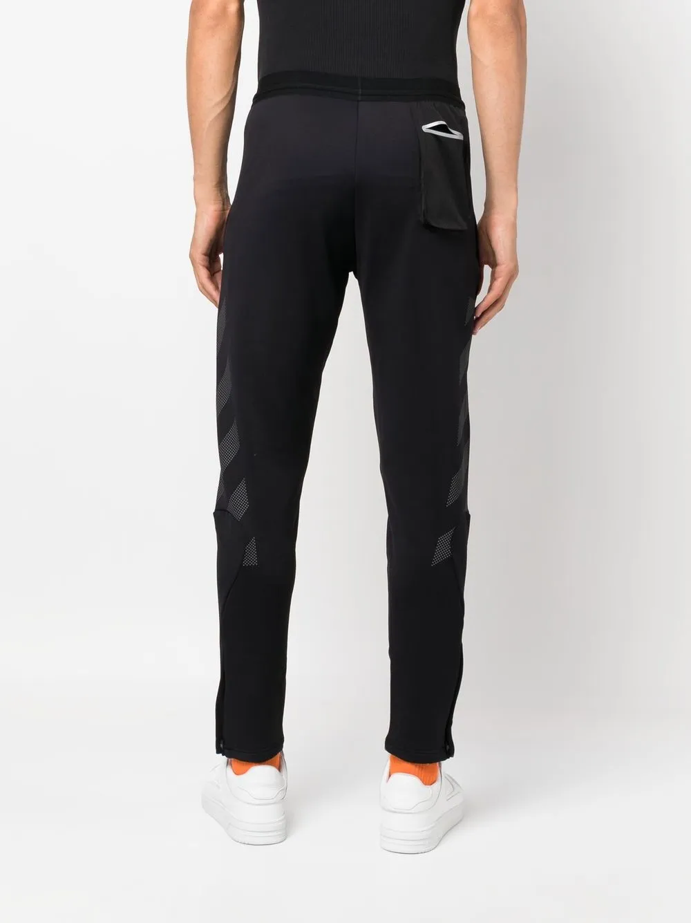 Diag Stripe-print track pants