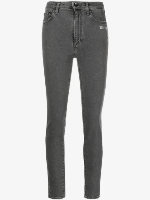 Off-White Cropped-Skinny-Jeans