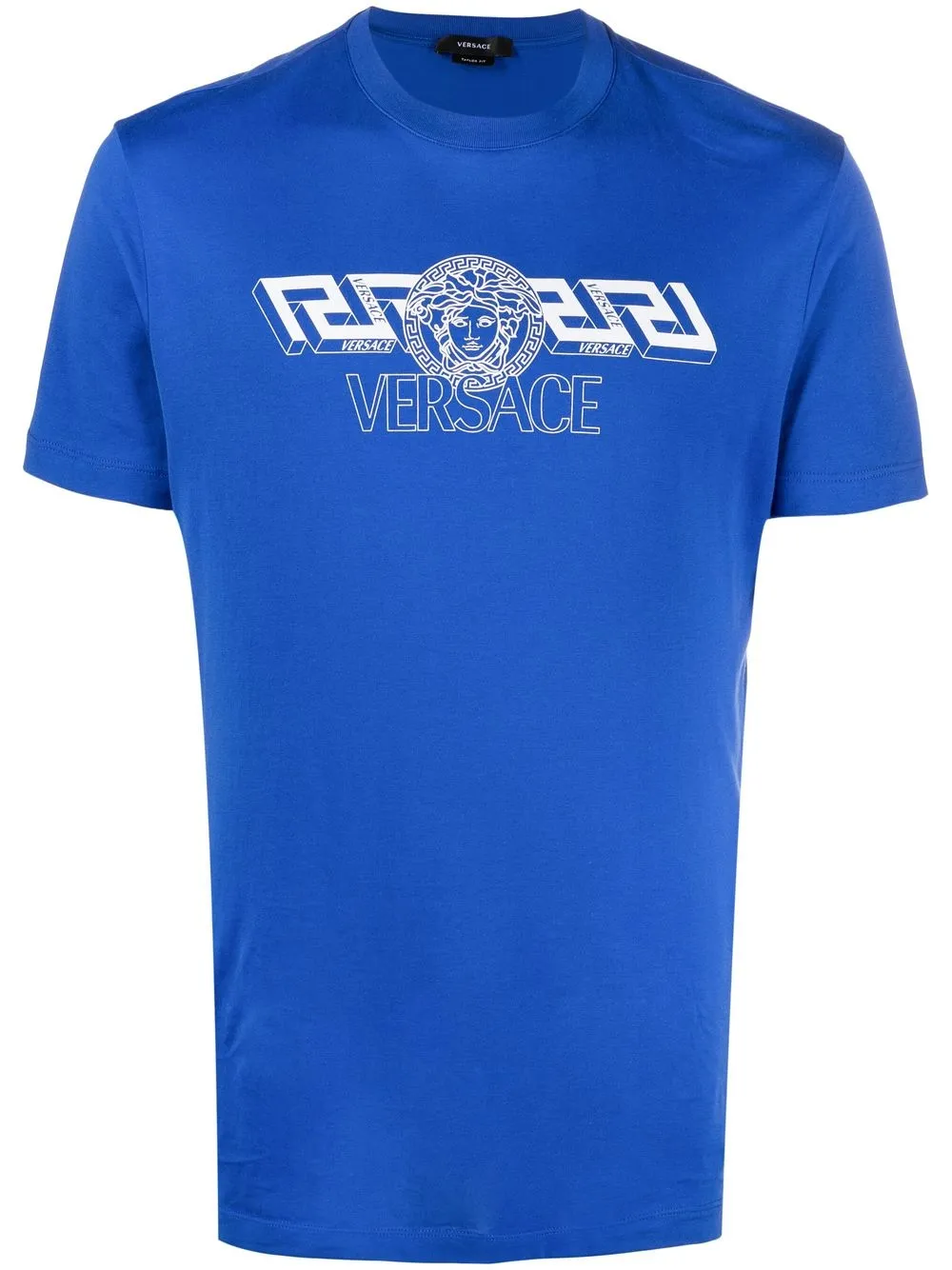 

Versace playera con estampado gráfico Medusa - Azul