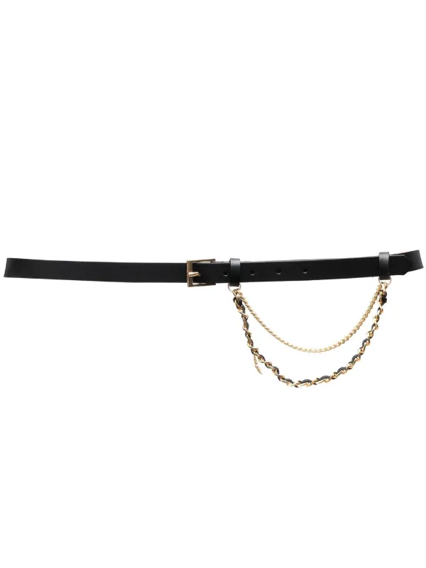 Zadig Voltaire chain detail Leather Belt Farfetch