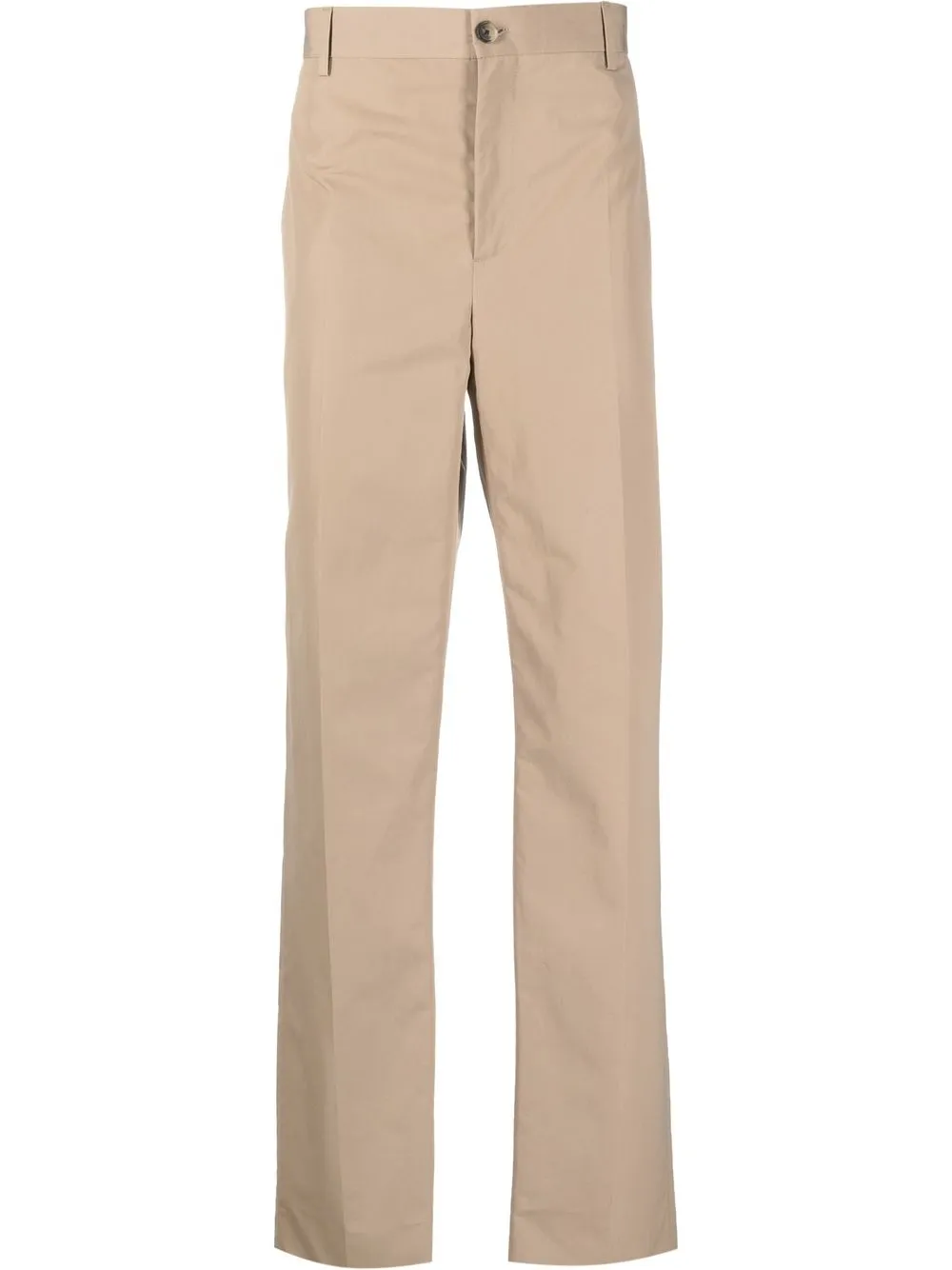 

Versace straight-leg cotton trousers - Neutrals