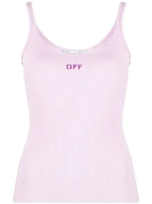 オフホワイト　タンクトップ Tシャツ/カットソー(半袖/袖なし) 【本日特価】