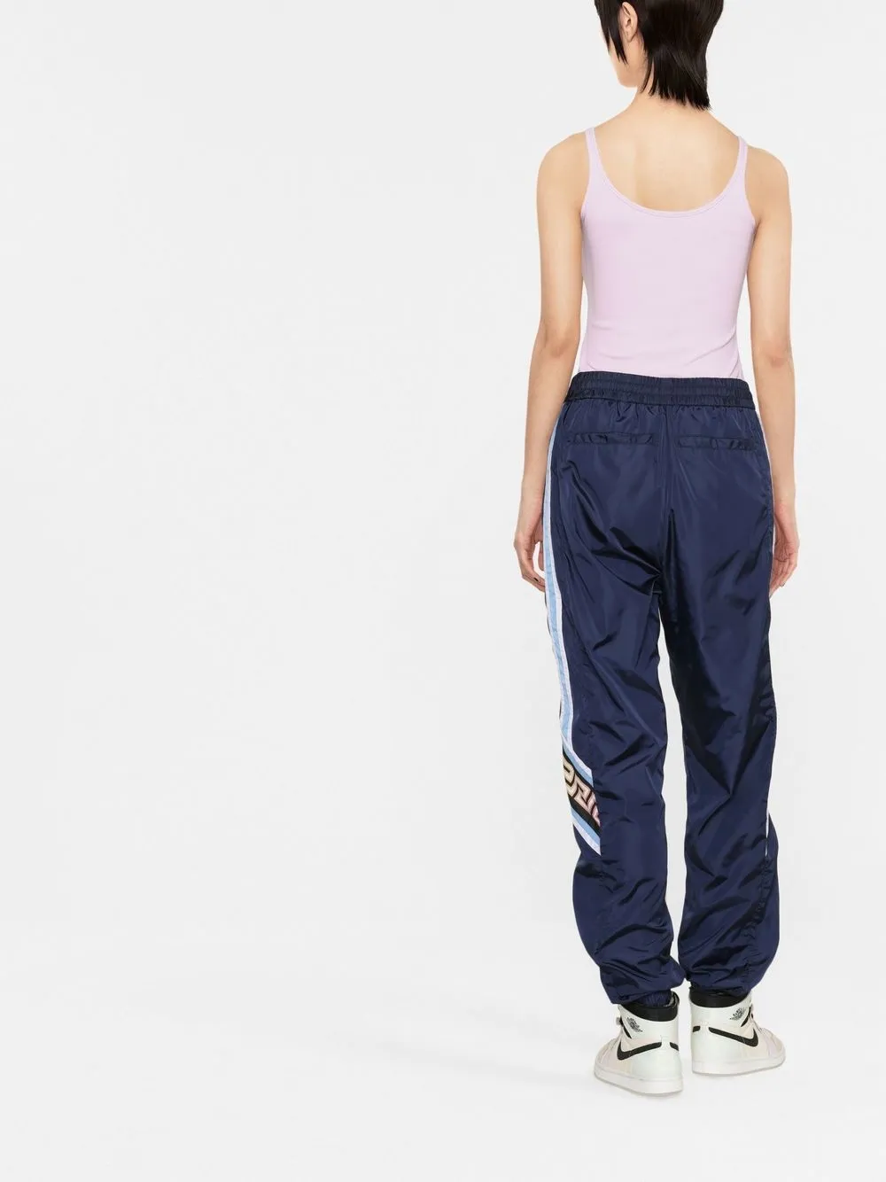  Off White Klassisches Top   Violett 