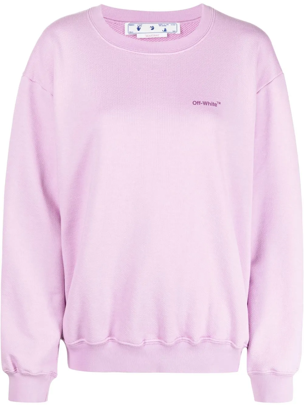 

Off-White Diag-stripe print sweatshirt - Purple