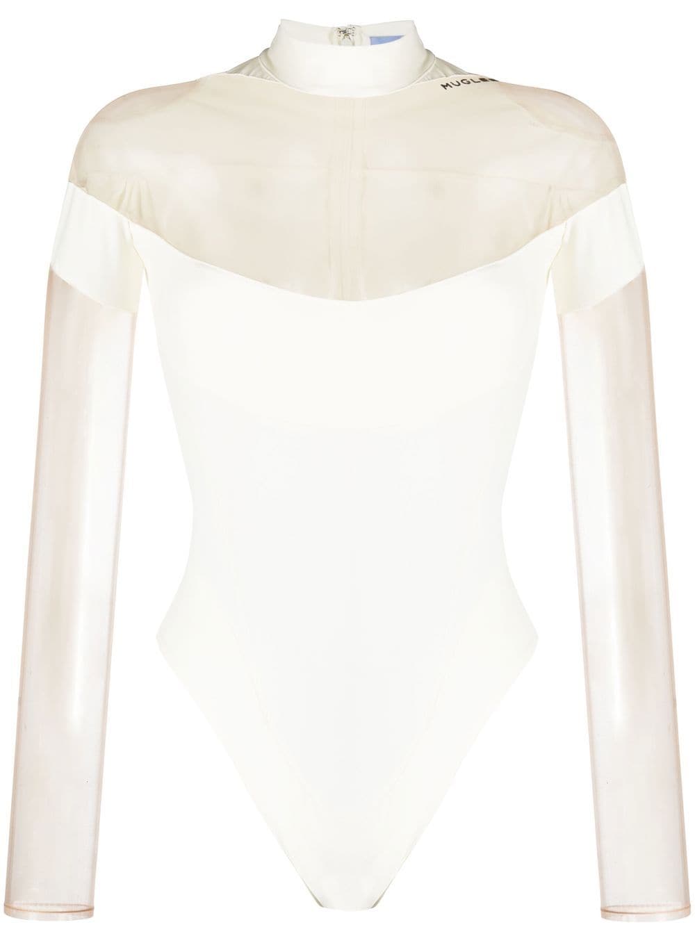 Mugler Body Com Recorte De Mesh - Farfetch