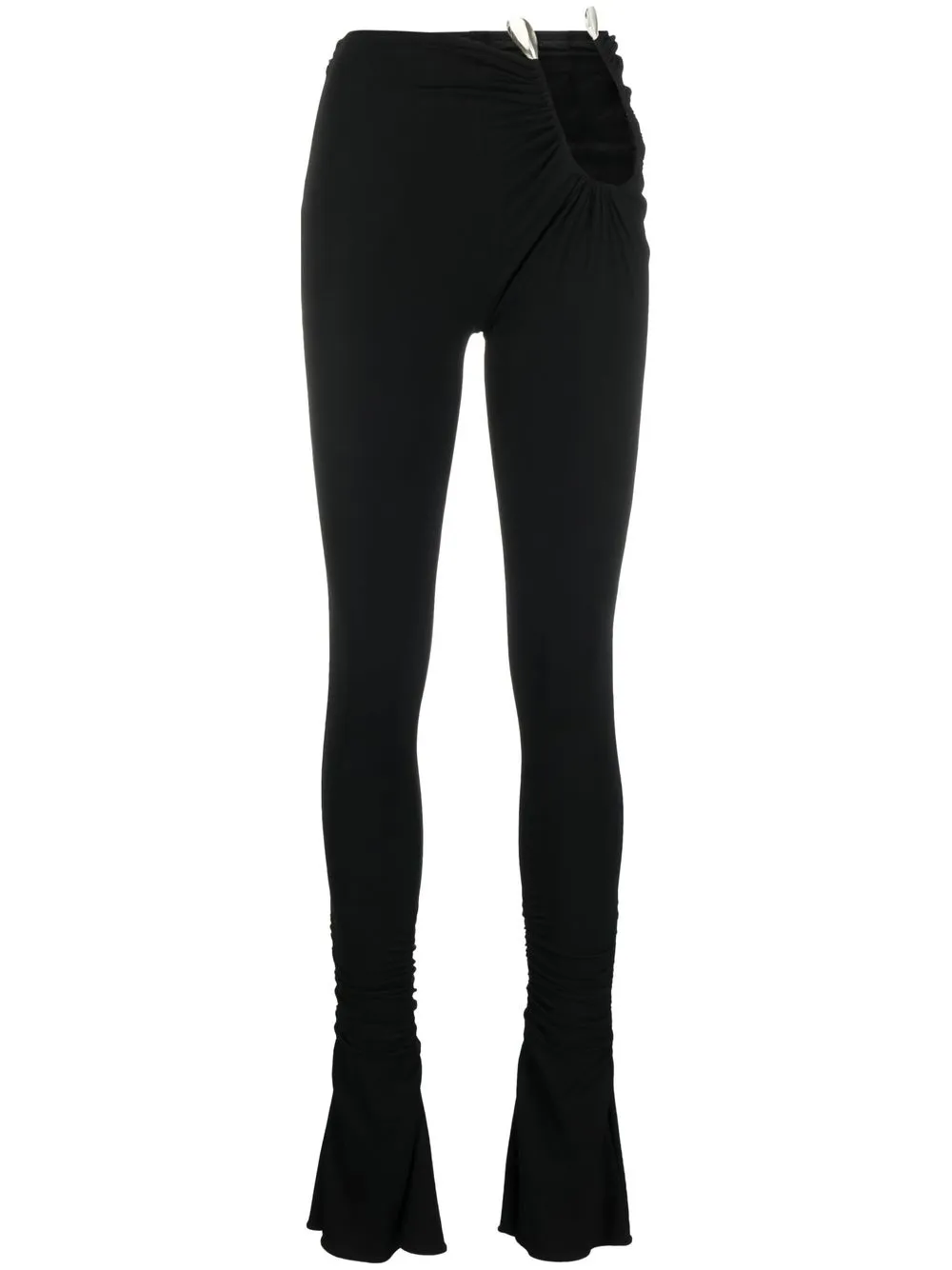 

Mugler pantalones acampanados con aberturas - Negro