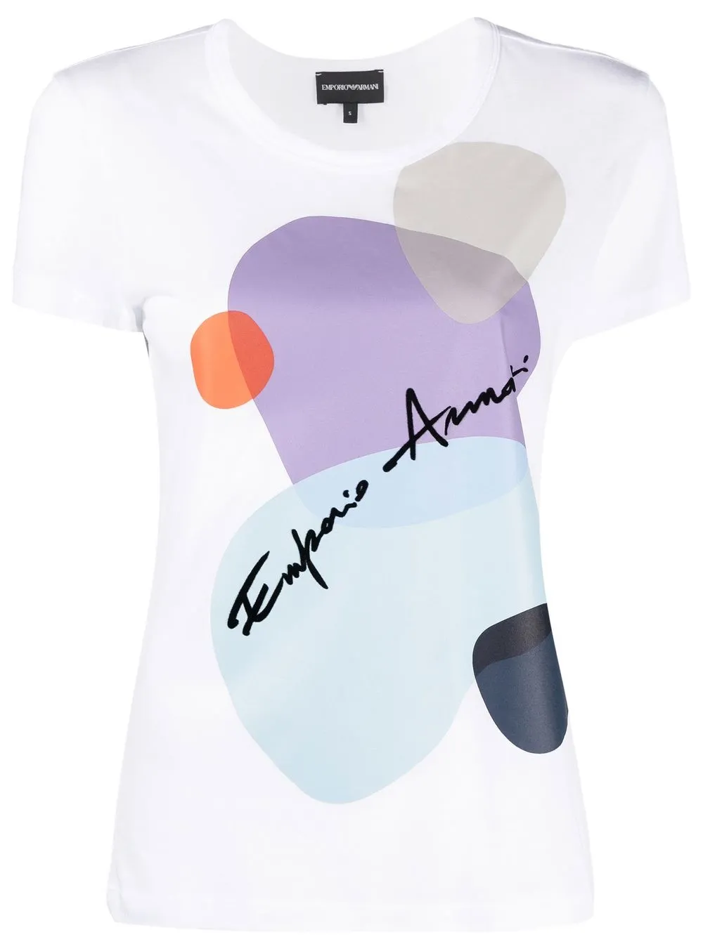 

Emporio Armani playera con estampado gráfico - Blanco