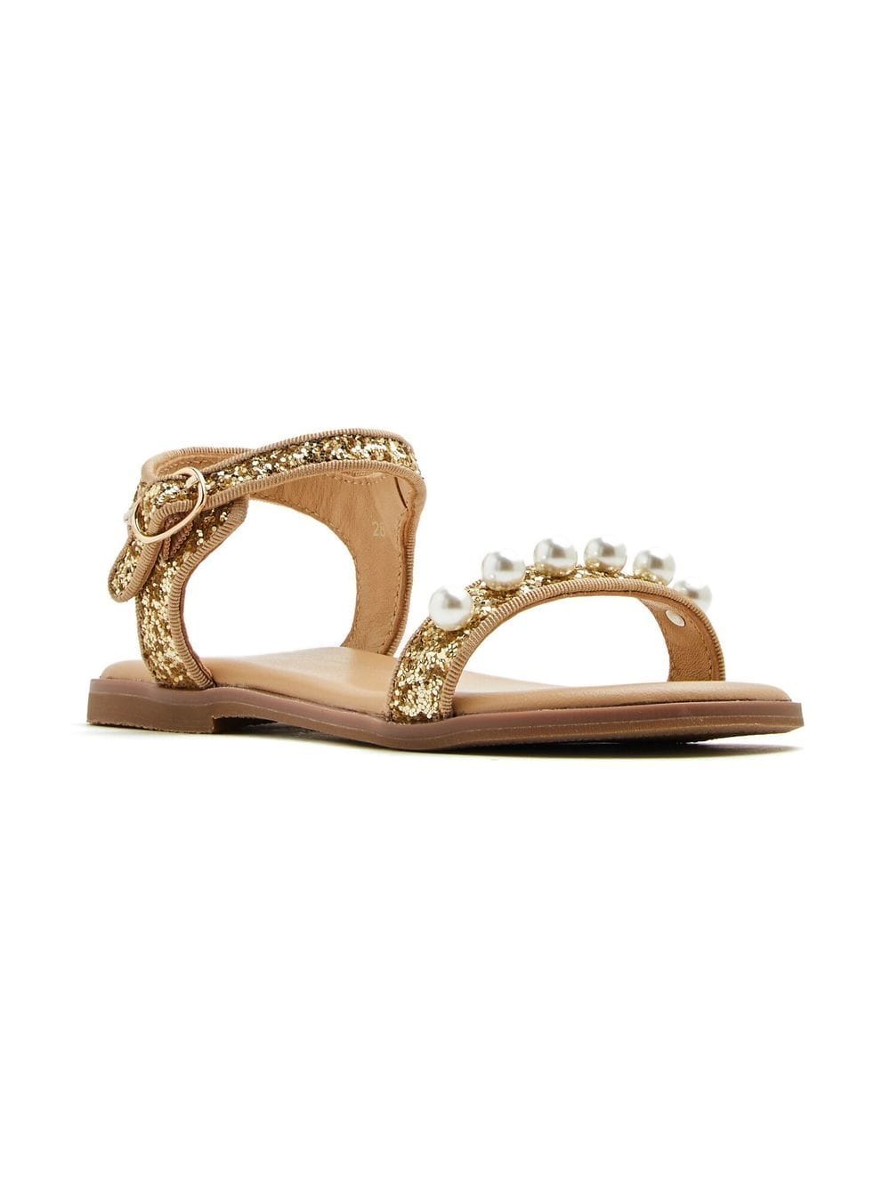 Age Of Innocence Kids' Fleur Sequin-embellished Sandals In Gold