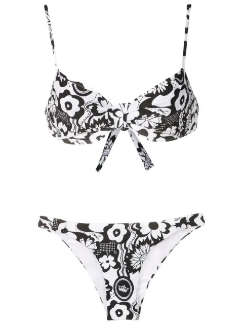 Amir Slama floral-print bikini set