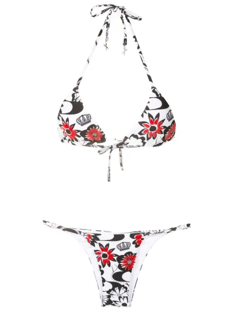 Amir Slama bikini con estampado floral