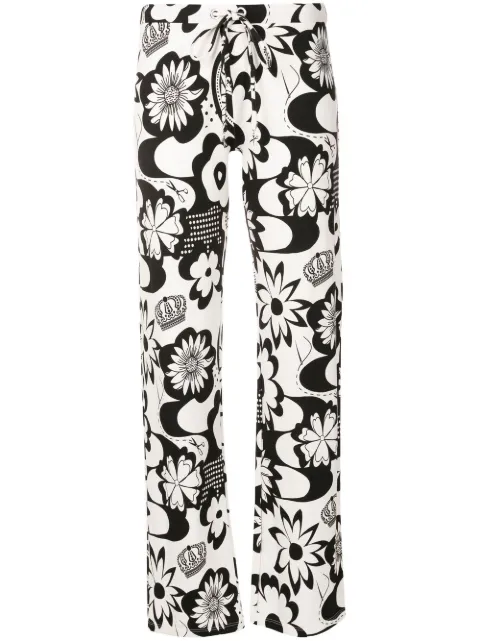Amir Slama floral-print straight trousers