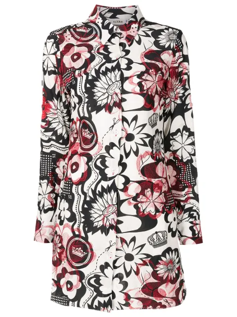 Amir Slama pareo de playa con estampado floral