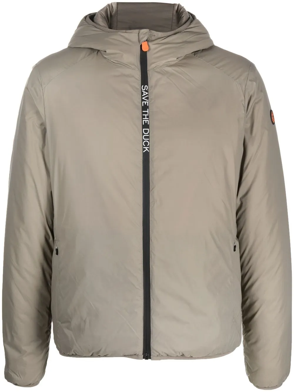 

Save The Duck zip-up hooded jacket - Neutrals