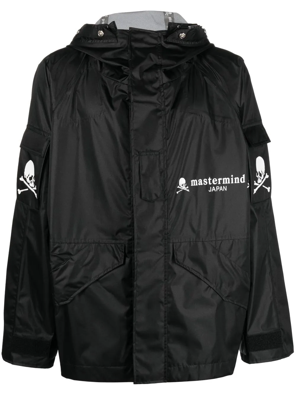 

Mastermind Japan chamarra con capucha y logo - Negro