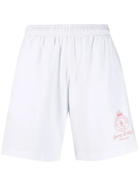 Sporty & Rich logo-print shorts