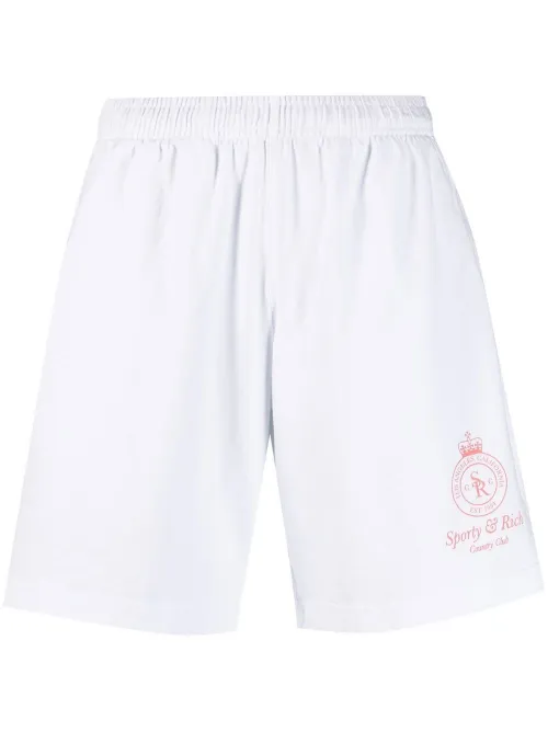 Short à logo imprimé - Sporty & Rich - Modalova