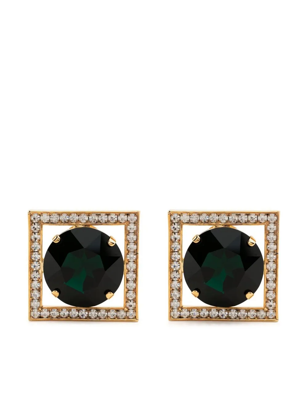 

Alessandra Rich crystal-embellished Square earring - Gold