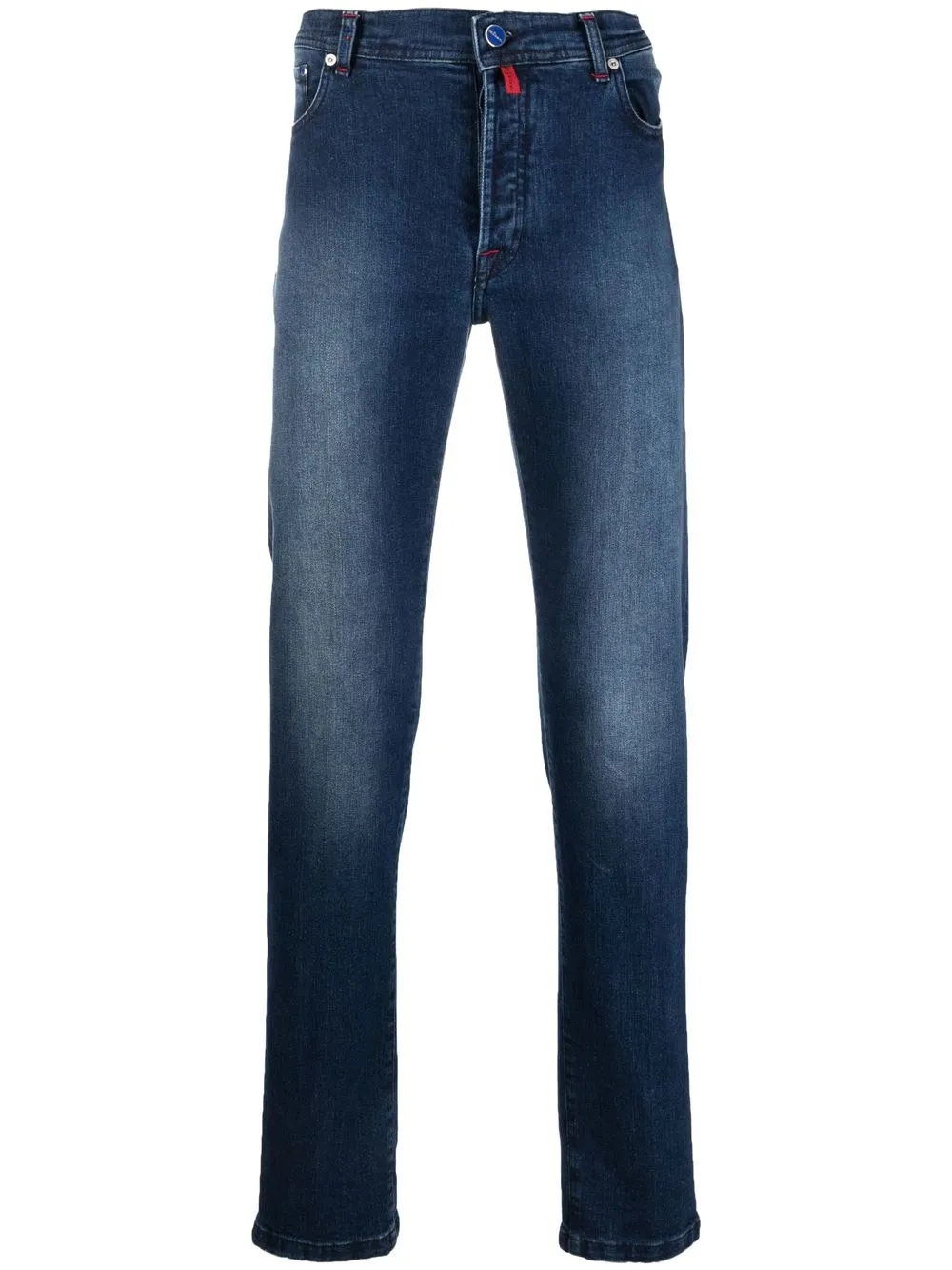 

Kiton mid-rise straight-leg jeans - Blue