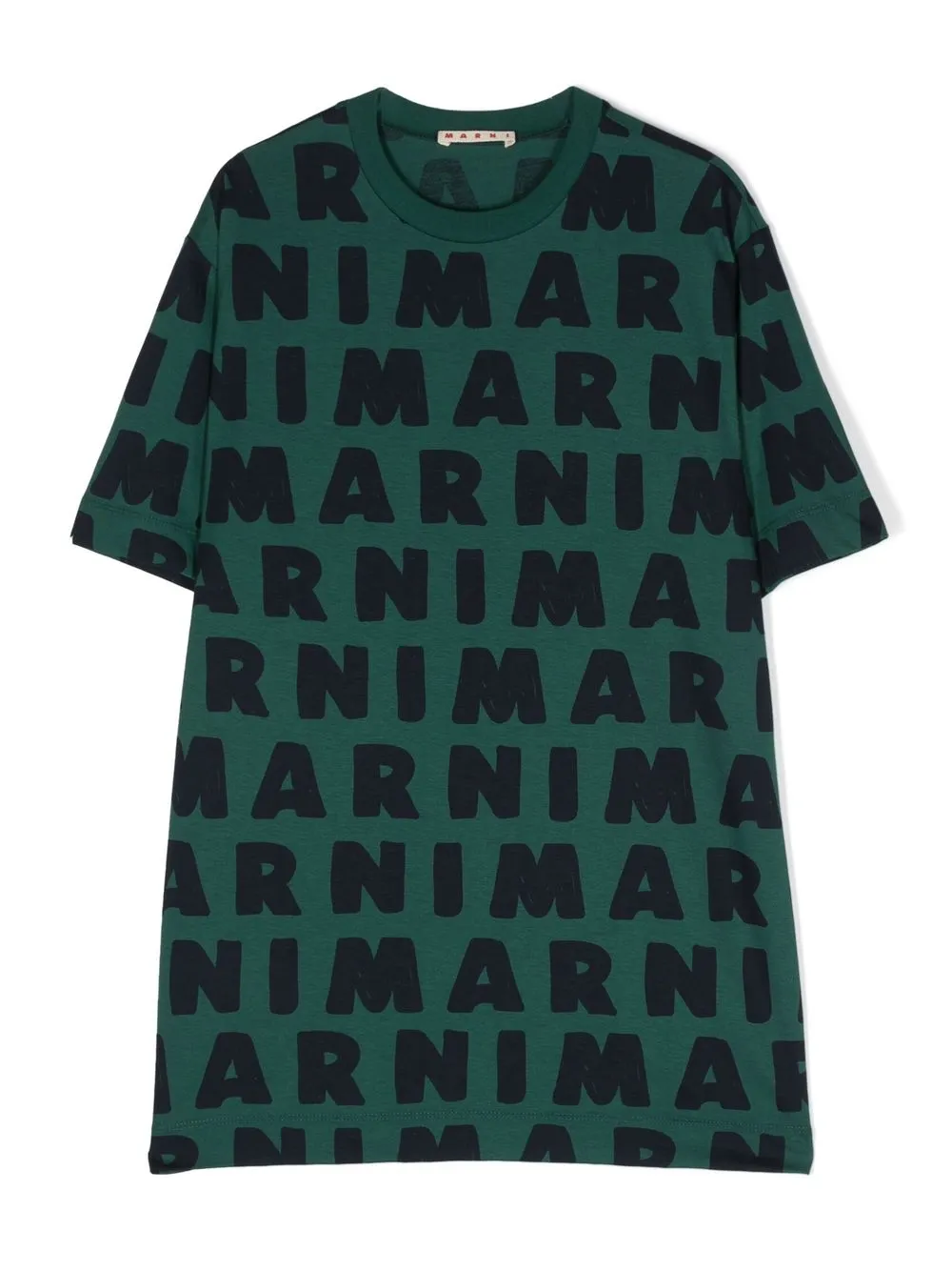 

Marni Kids playera con logo estampado - Verde