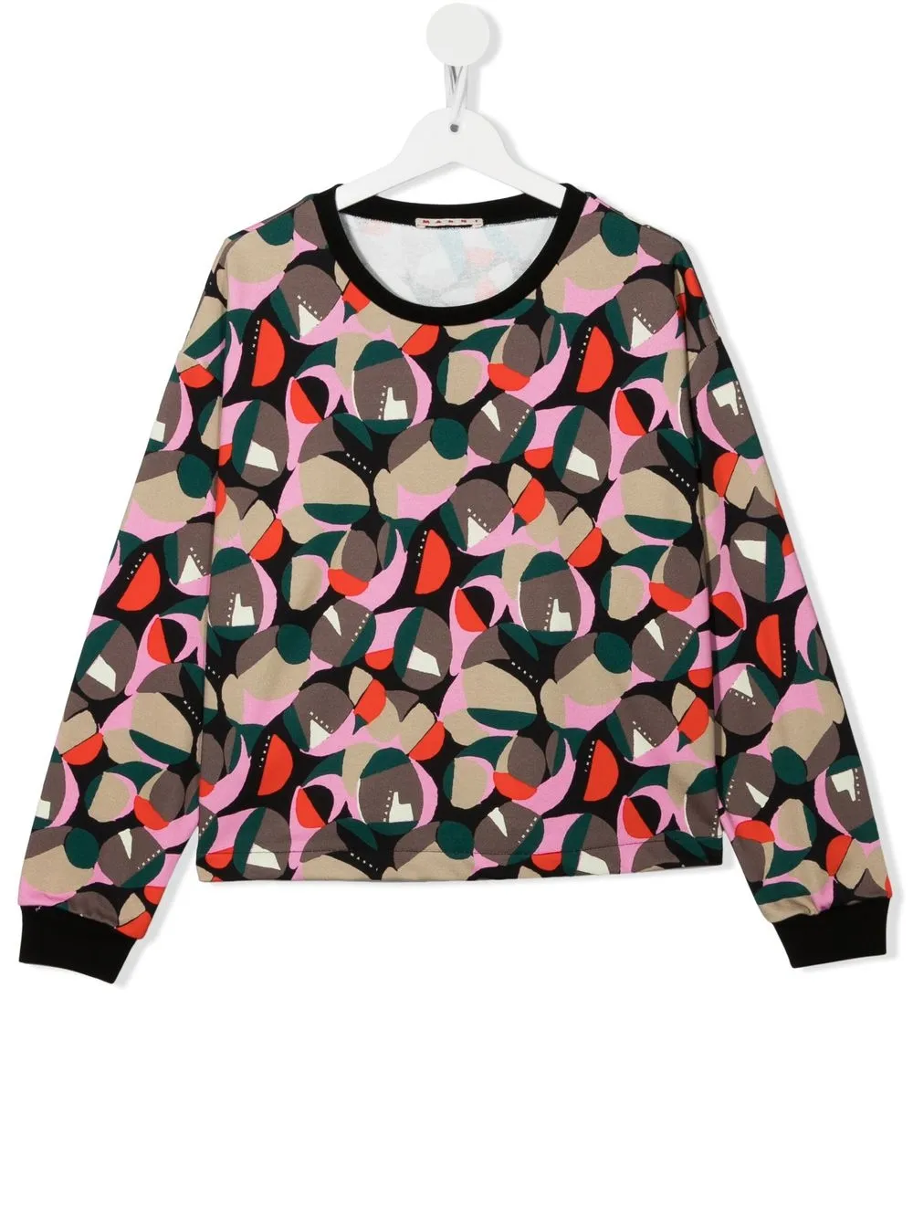 

Marni Kids sudadera con estampado gráfico - Negro