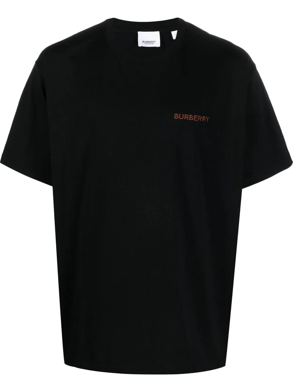 

Burberry playera con logo bordado - Negro