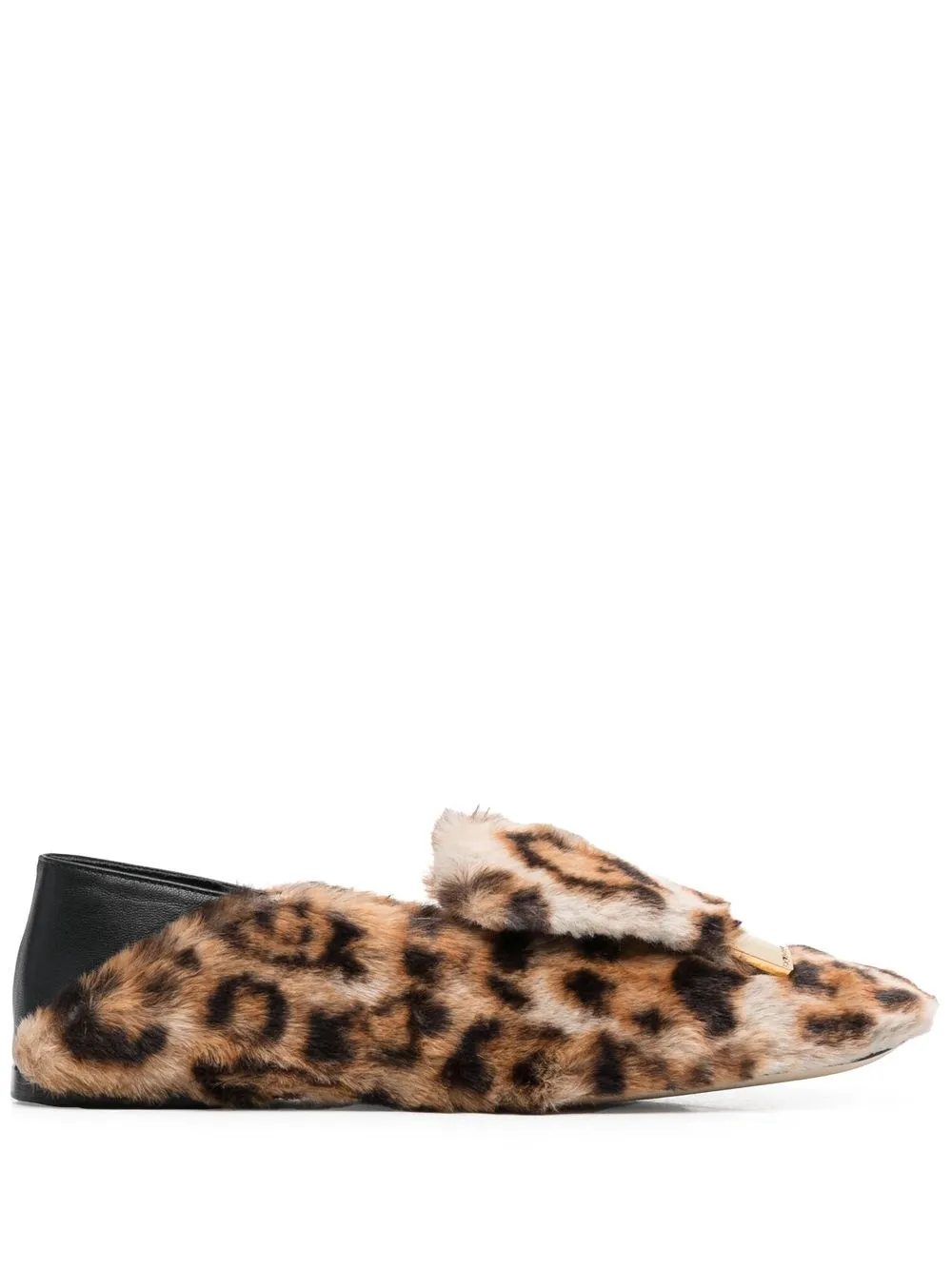 

Sergio Rossi animal-pattern slip-on loafers - Brown