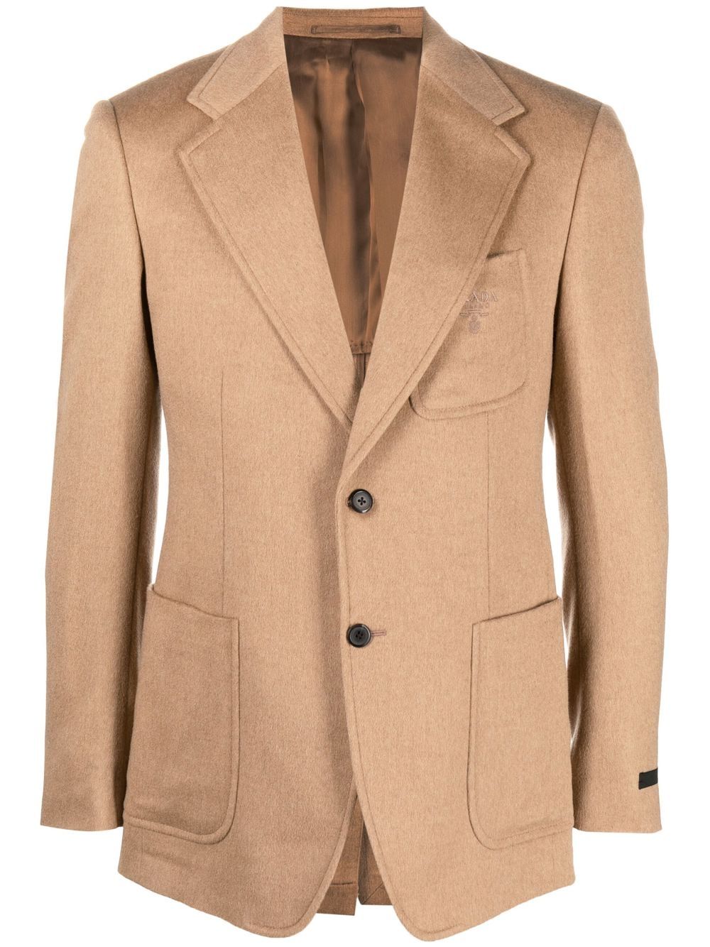 Prada fitted single-breasted blazer - Neutrals