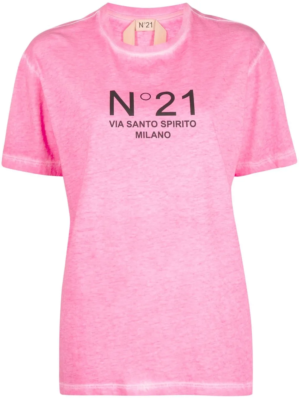 

Nº21 playera manga corta con logo estampado - Rosado