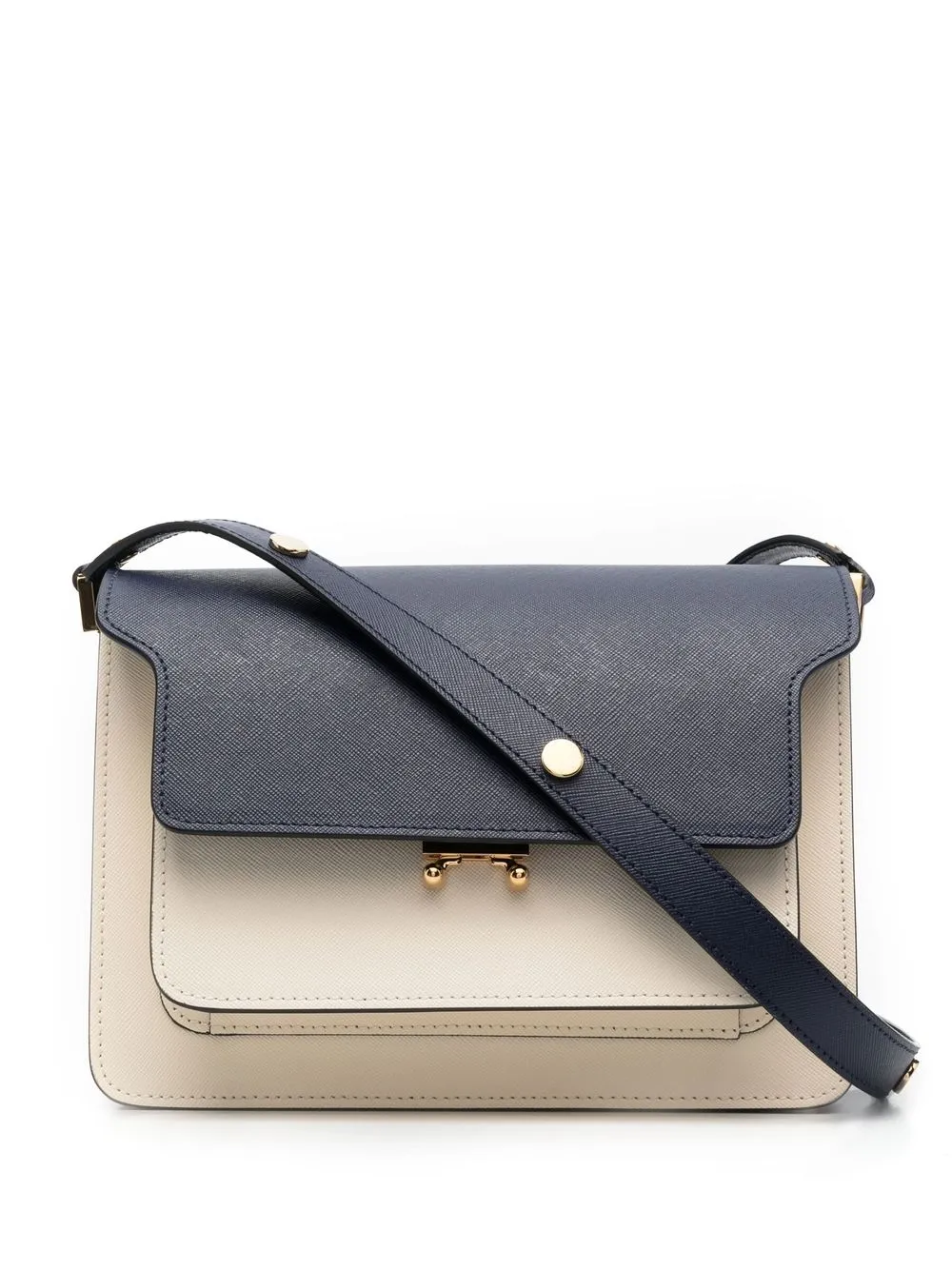 

Marni colour-block leather shoulder bag - Blue