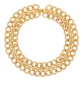 Susan Caplan Vintage 1980s triple chain necklace - Gold