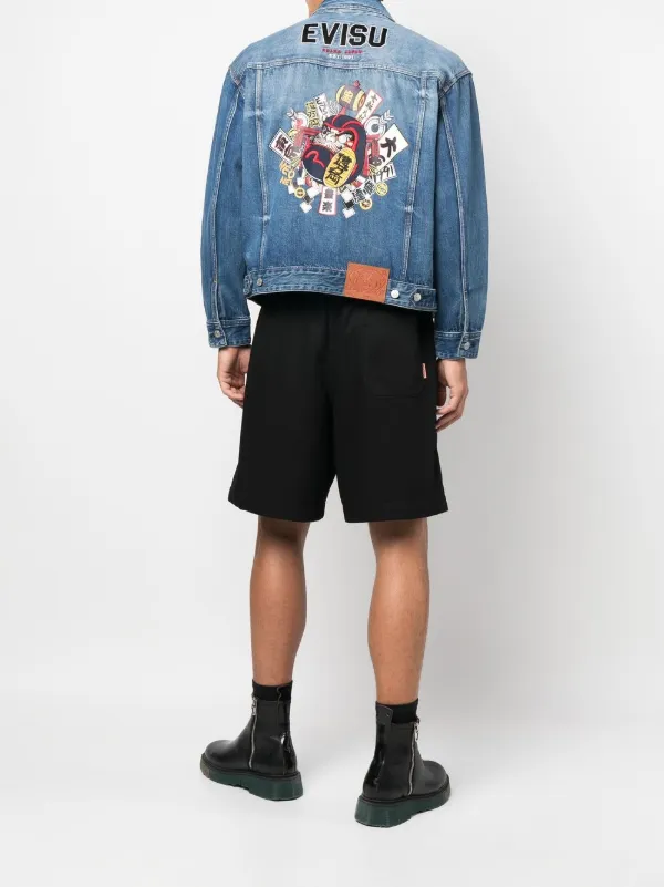 EVISU Daruma Komainu x Bonsaii Denim Jacket - Farfetch