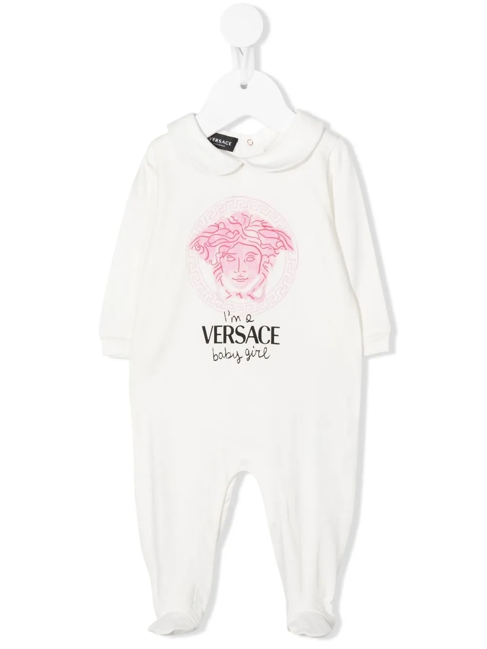 

Versace Kids mameluco con motivo de Medusa - Blanco