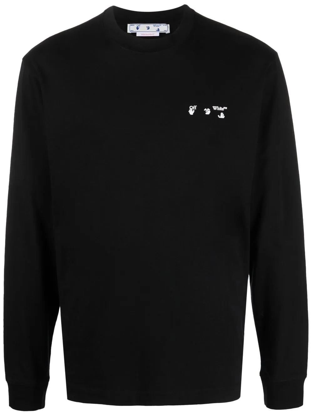 

Off-White playera con logo Hands Off - Negro