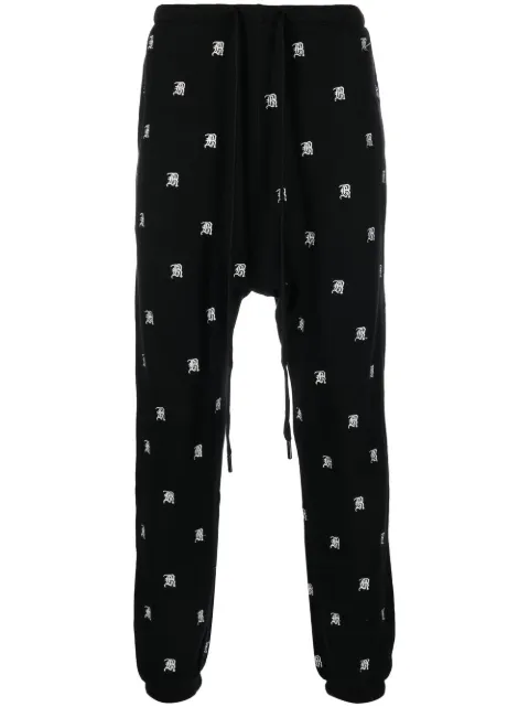 R13 embroidered-logo track pants