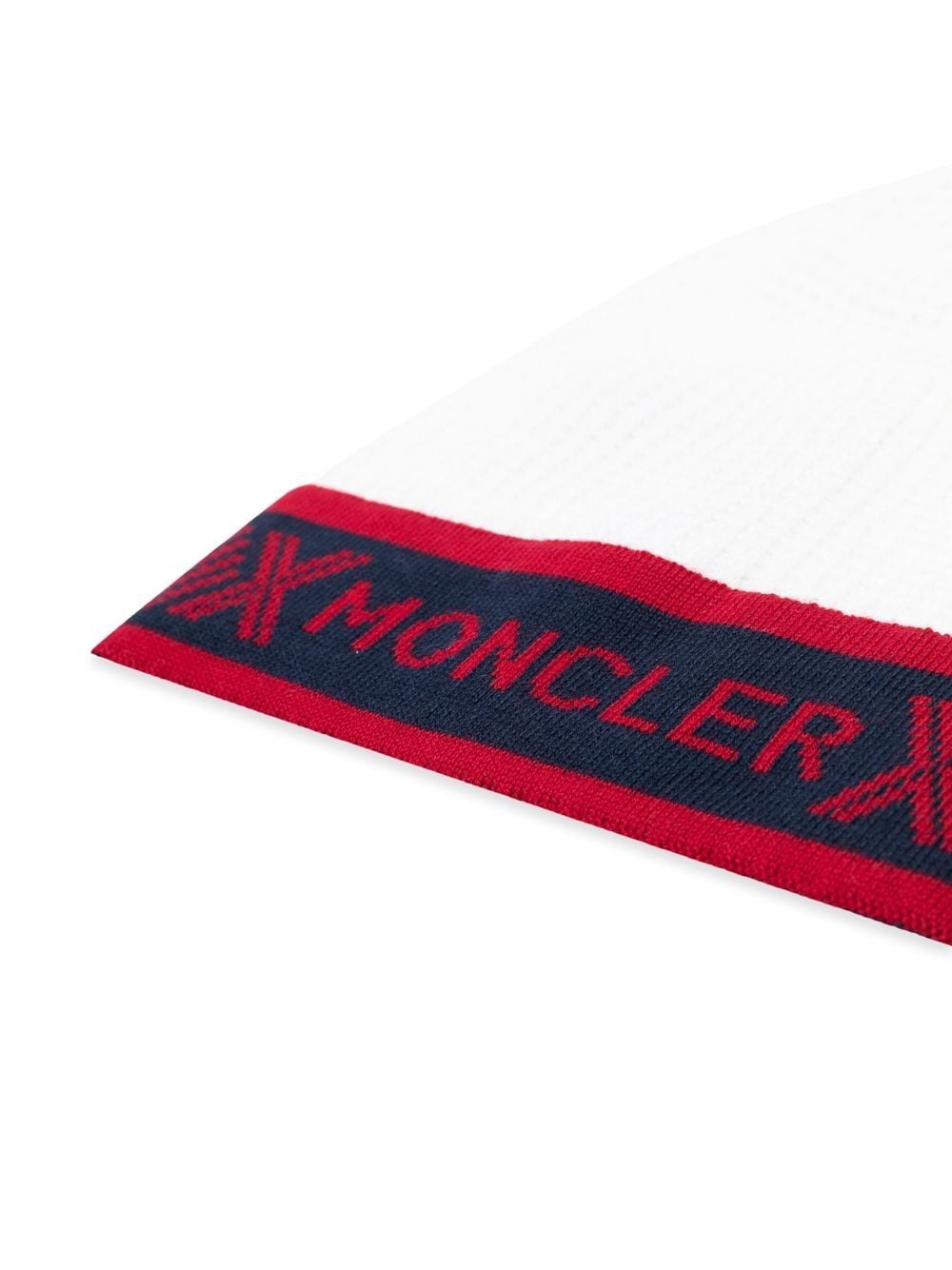 Moncler Enfant Muts met logo afwerking - Wit