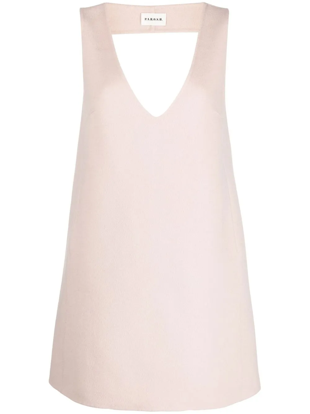 

P.A.R.O.S.H. vestido recto con cuello en V - Rosado