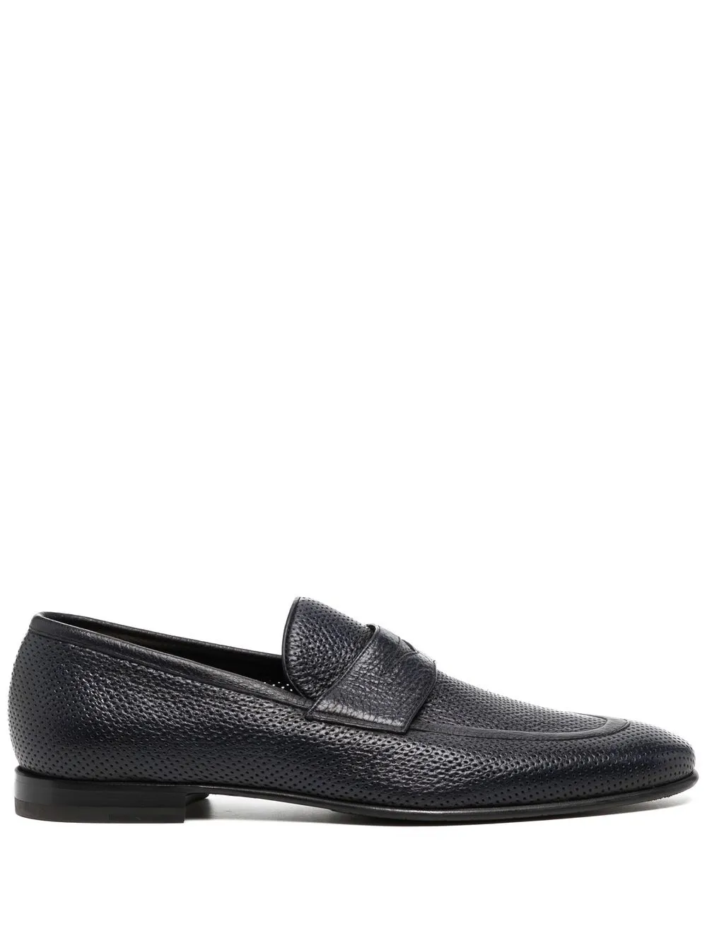 

Barrett Cervo almond-toe loafers - Black