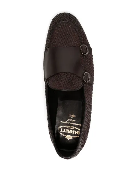 vince barrett woven leather mules