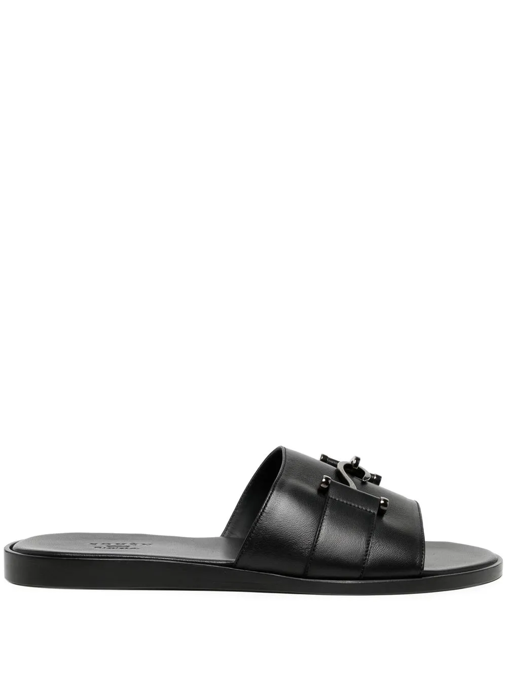 

Edhen Milano horsebit-detail leather sandals - Negro