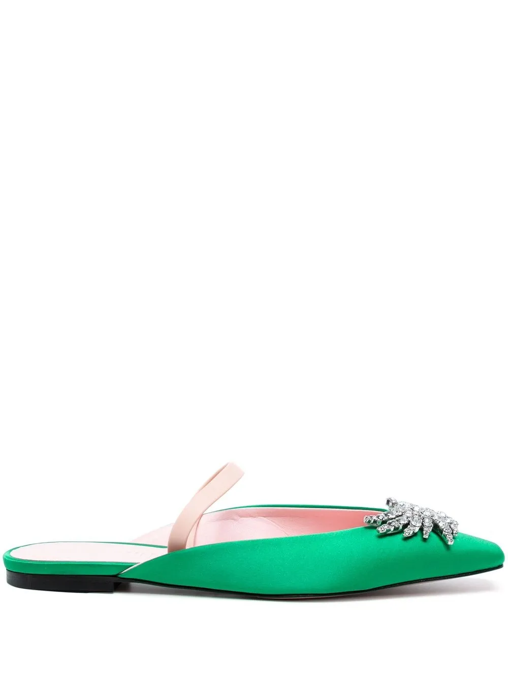 

Pīferi mules slip-on Drizella - Verde