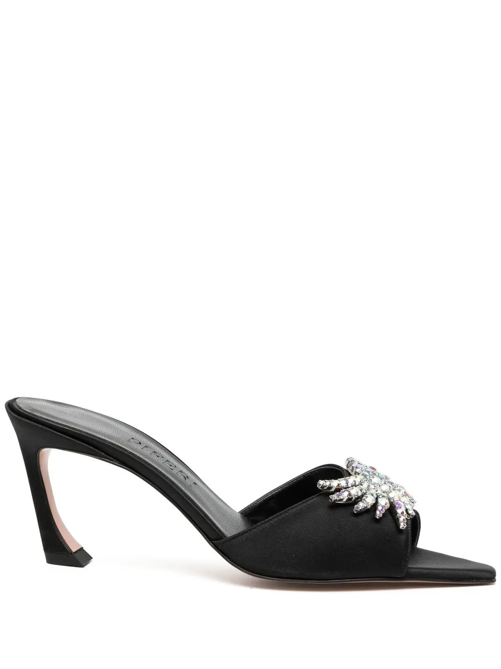 

Pīferi Lotta 70mm crystal-embellished mules - Negro