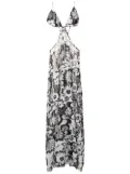 Amir Slama floral-print maxi dress - White