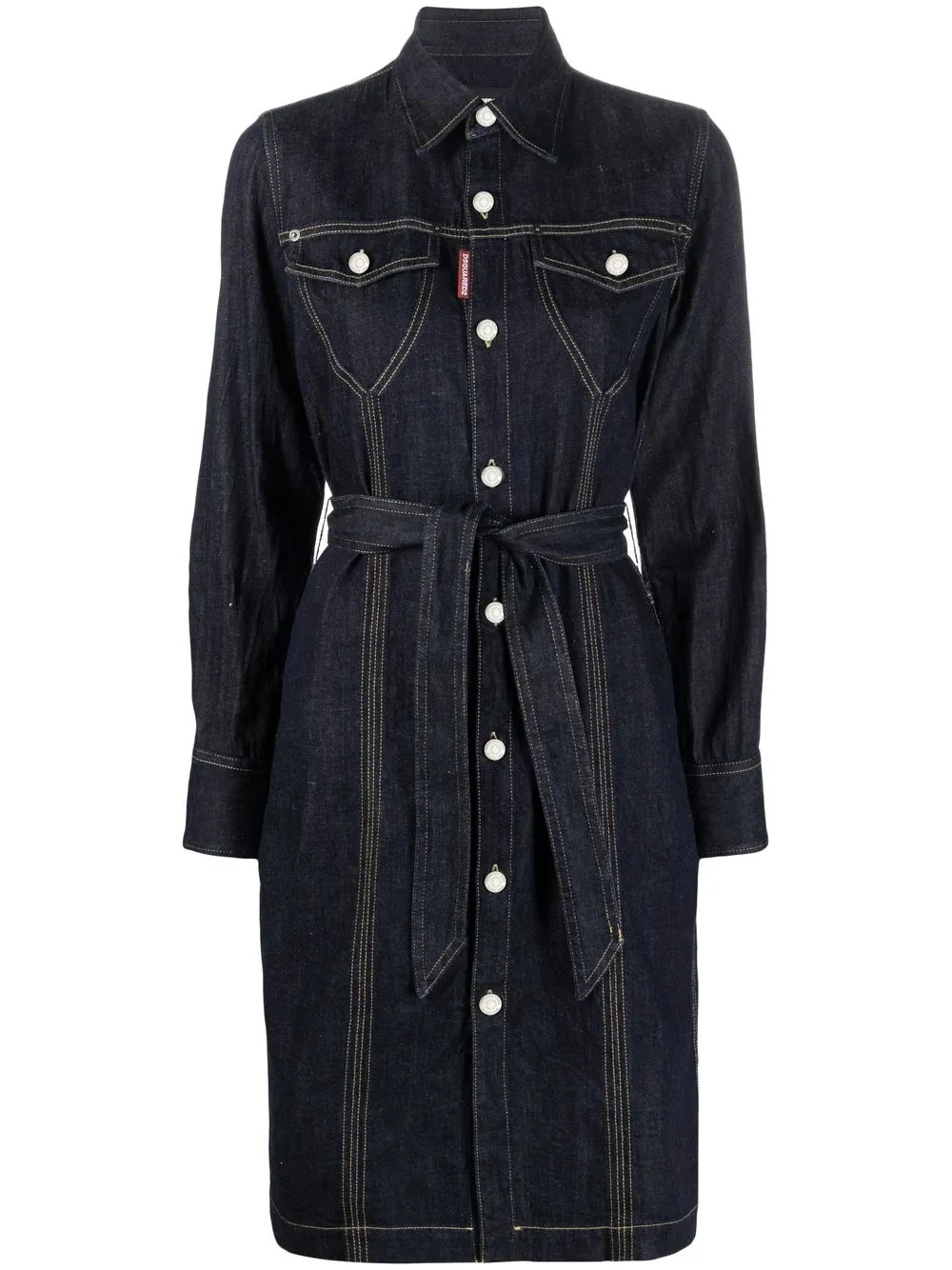 

Dsquared2 denim midi dress - Blue
